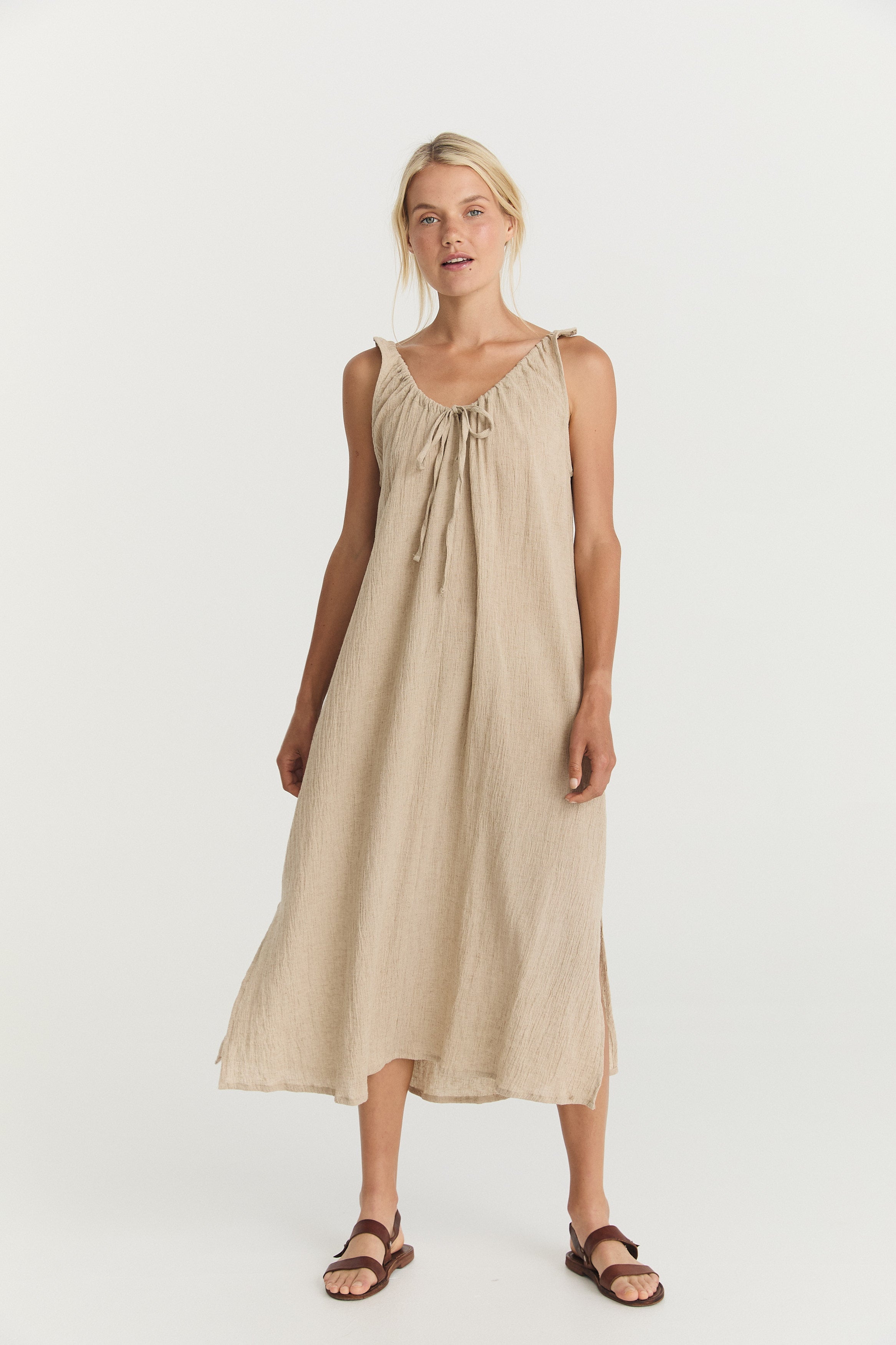 Bridget Midi - Natural Crinkle image 1