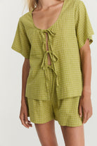 Robin Tie Top - Elm Hemp Linen image 4