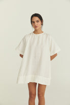 Noa Shift Dress - Soft Washed Linen image 5