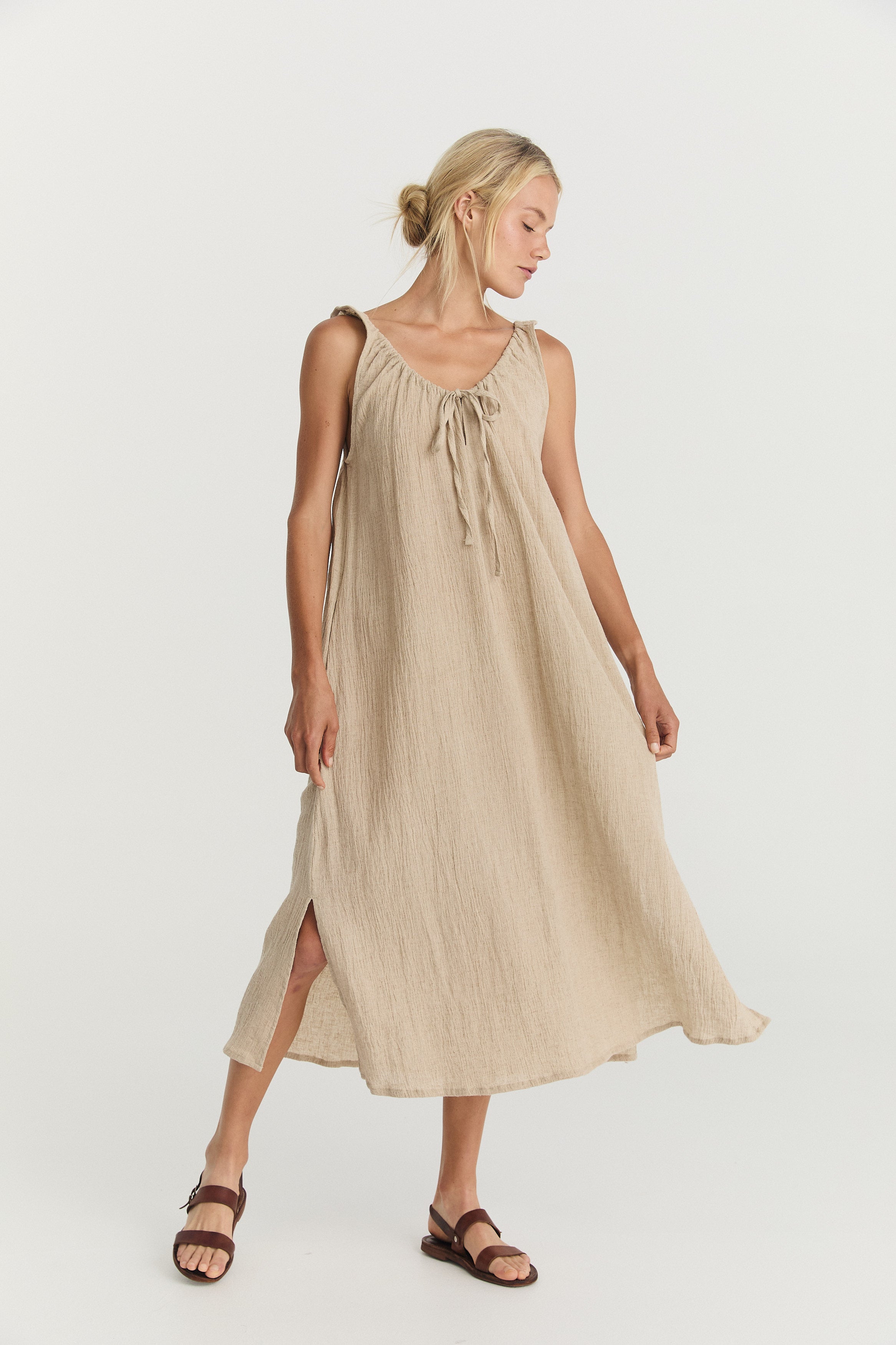 Bridget Midi - Natural Crinkle image 7