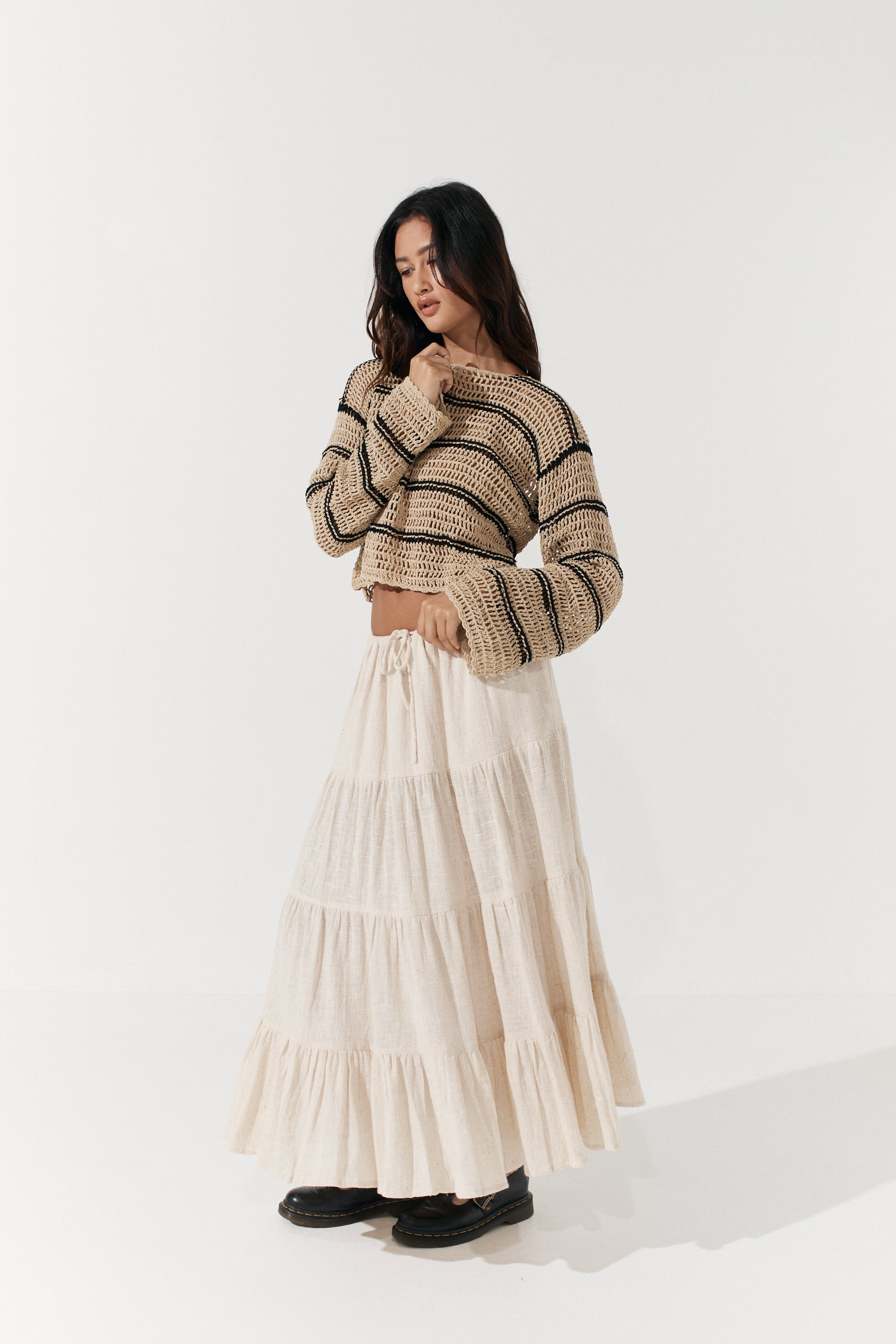 Fifi Crochet Crop - Fawn image 6