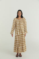 Bette Tie Top - Plaid Cotton image 2