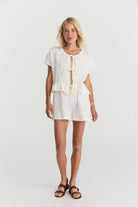 Tabea Tie Top - Soft Washed Linen image 7