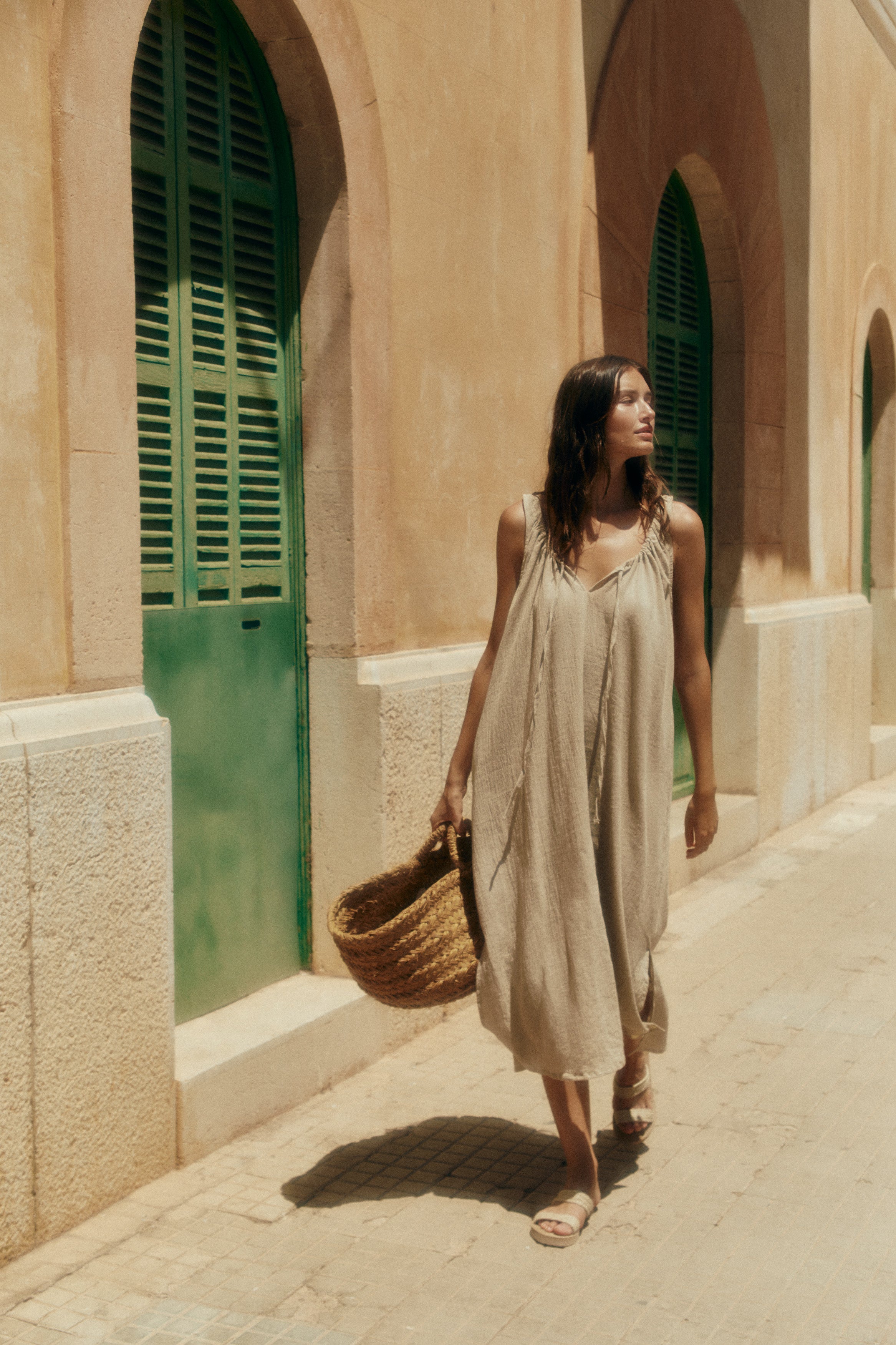 Bridget Midi - Natural Crinkle image 0