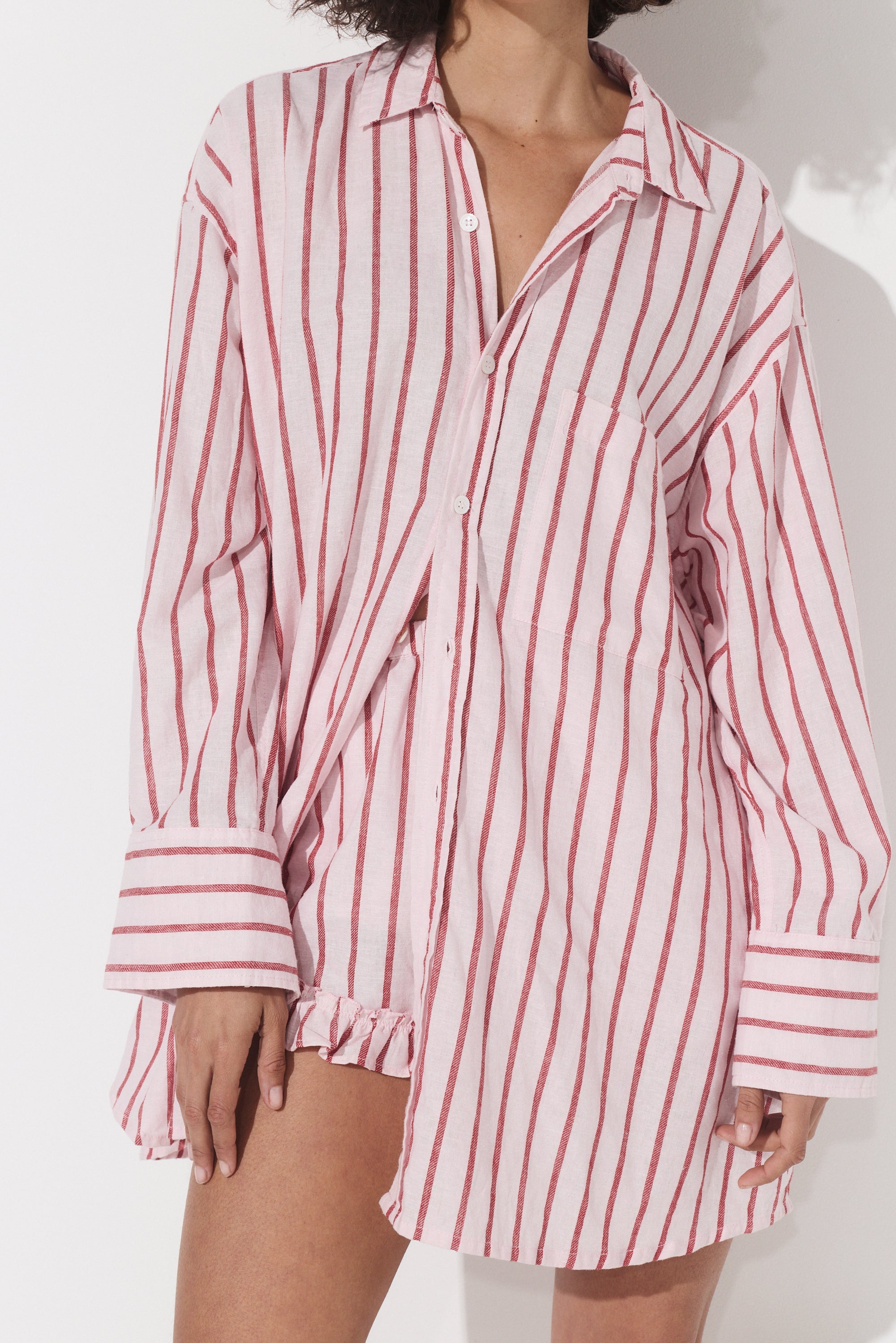 Percy Shirt - Stripe Hemp image 9