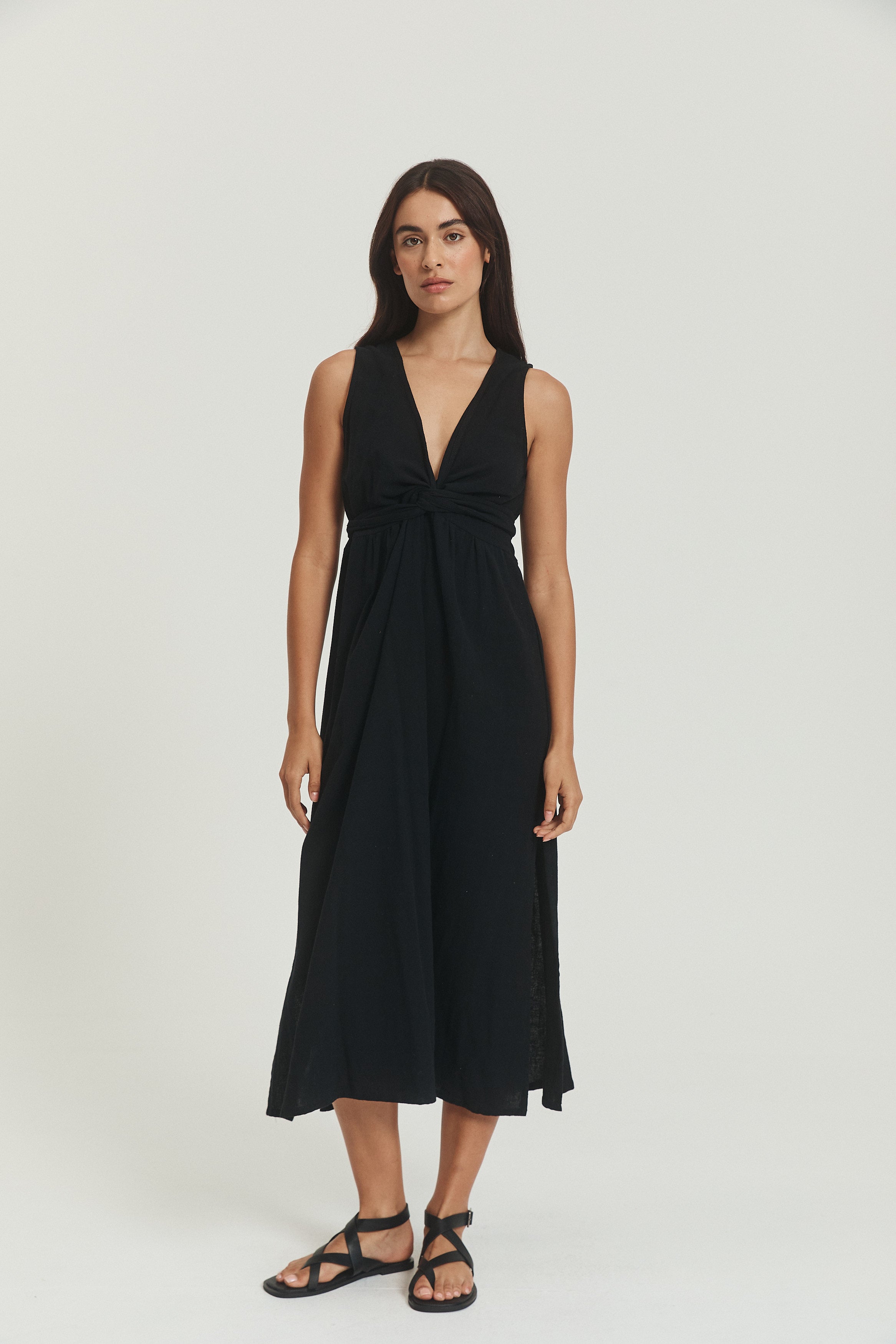 Harper Wrap Dress - Noir image 1
