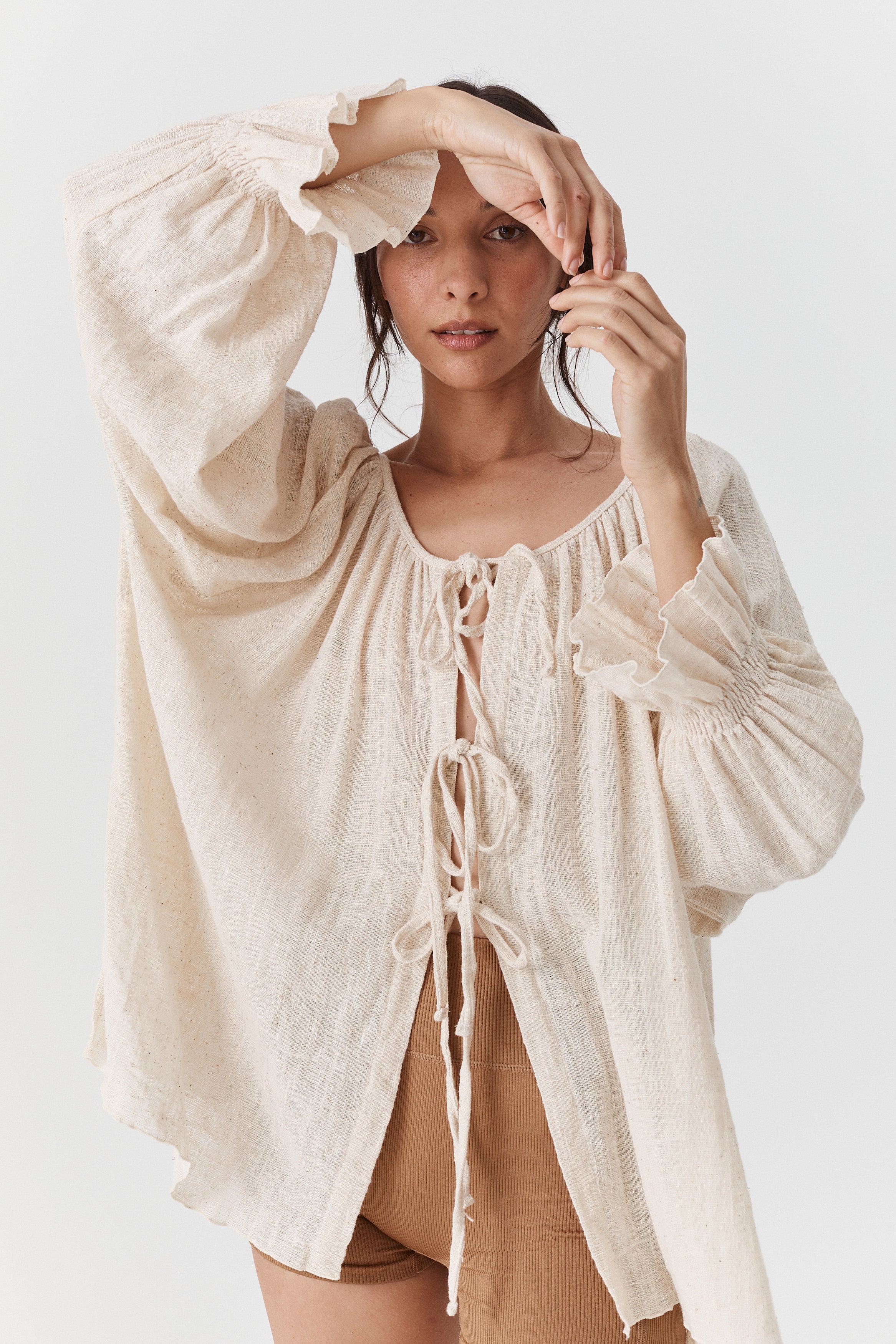 Bette Tie Top - Cotton image 10