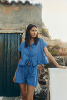 Robin Shorts - Cerulean Hemp image 1