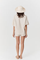 Lois Tie Top - Distressed Linen image 6