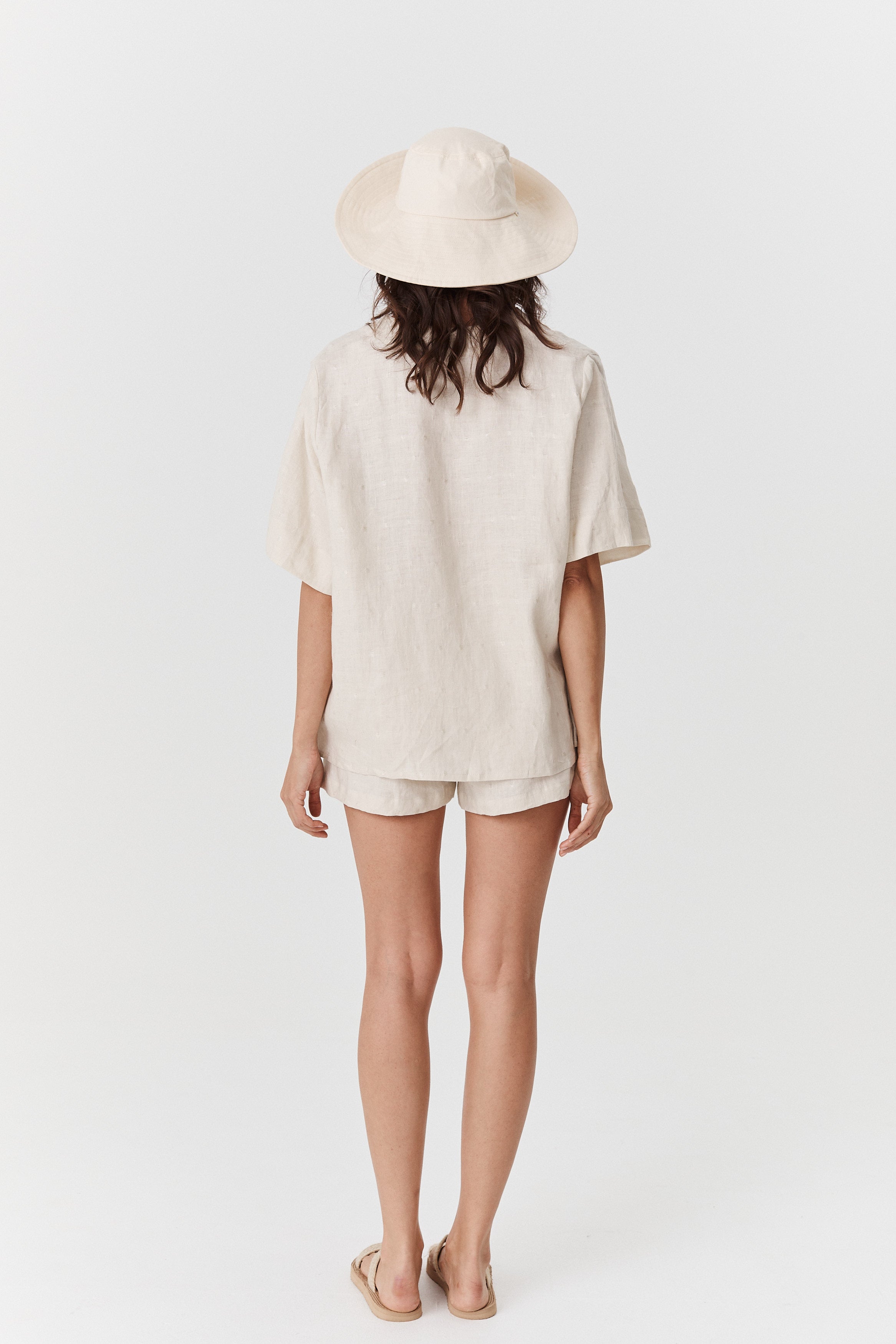 Lois Tie Top - Distressed Linen image 6