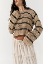 Fifi Crochet Crop - Fawn image 4