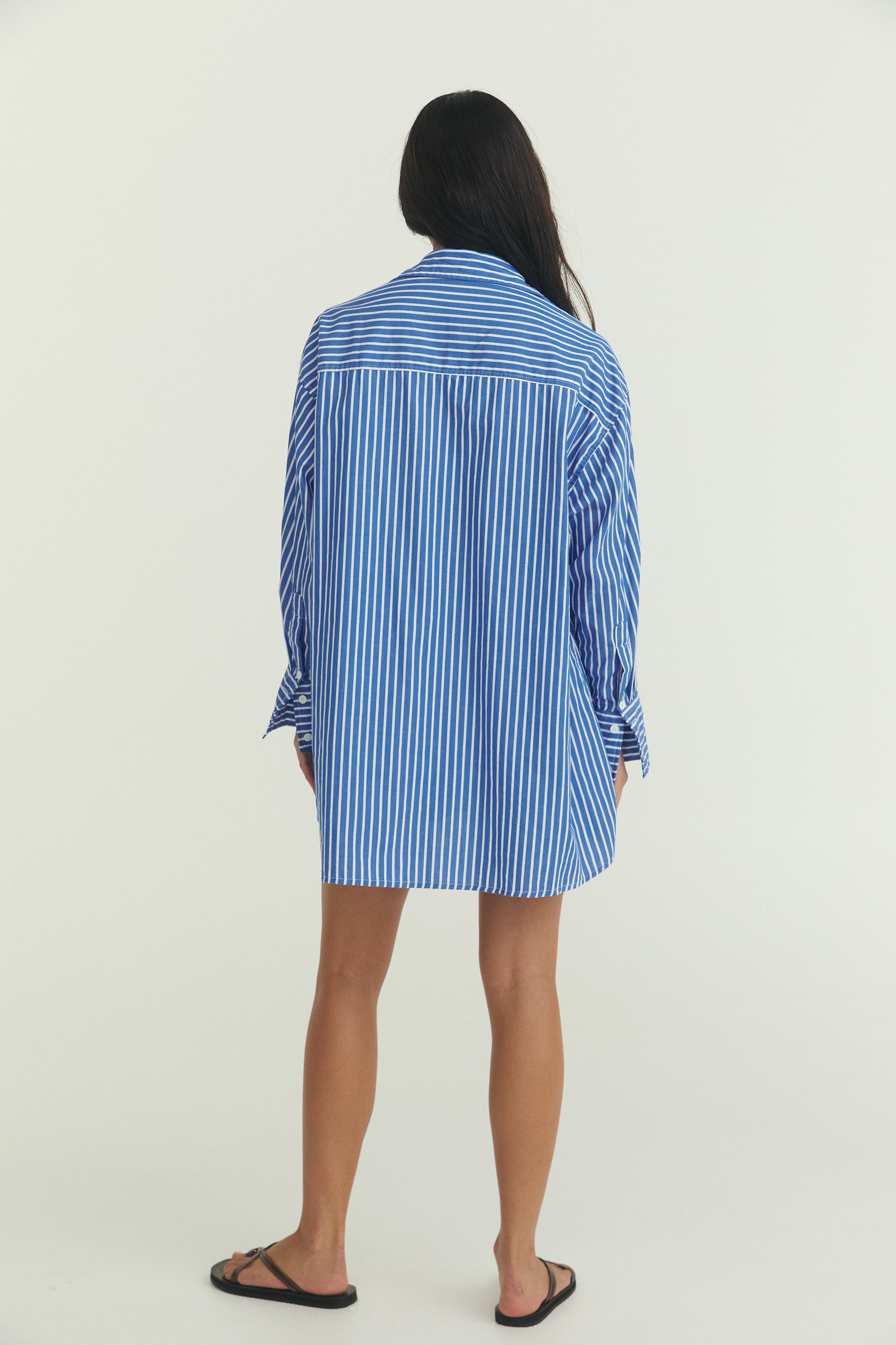 Byron Shirt Dress - Poplin Stripe image 11