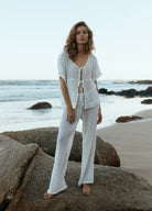 Robin Tie Top - Crinkle Linen image 2