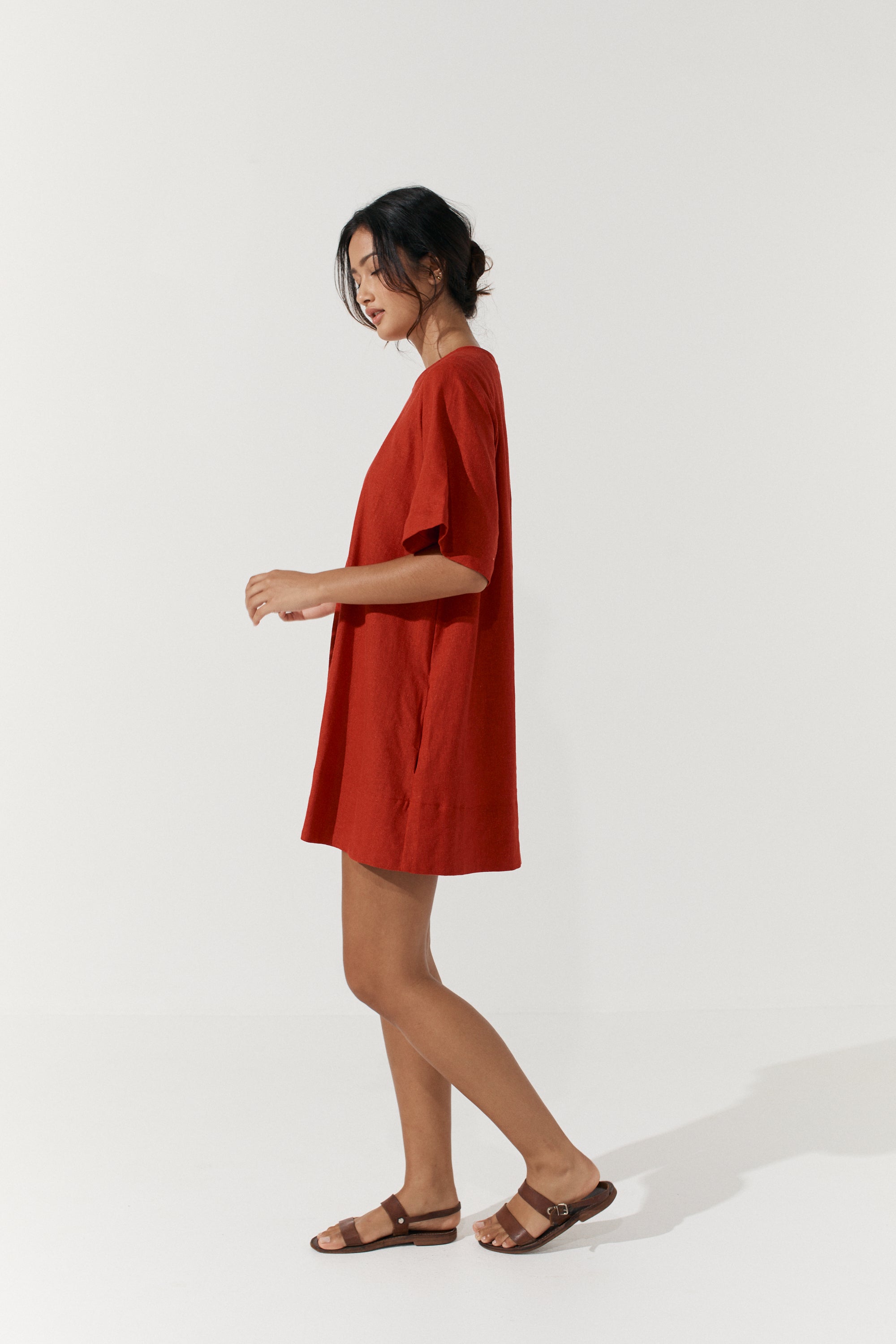 Noa Shift Dress - Scarlet image 6