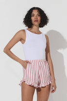 Jeanne Shorts - Stripe Hemp image 1