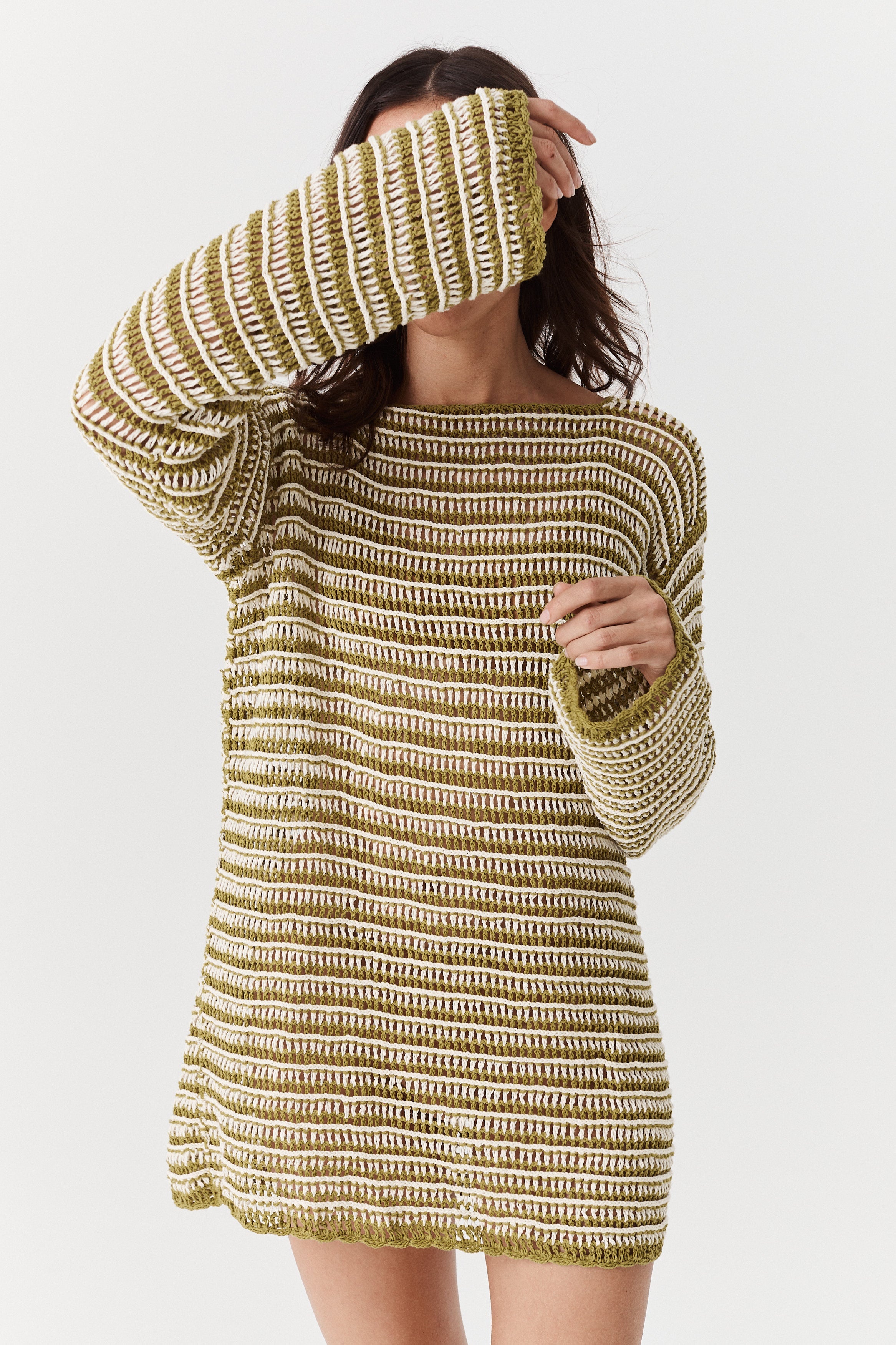 Fifi Crochet - Olive Stripe image 13