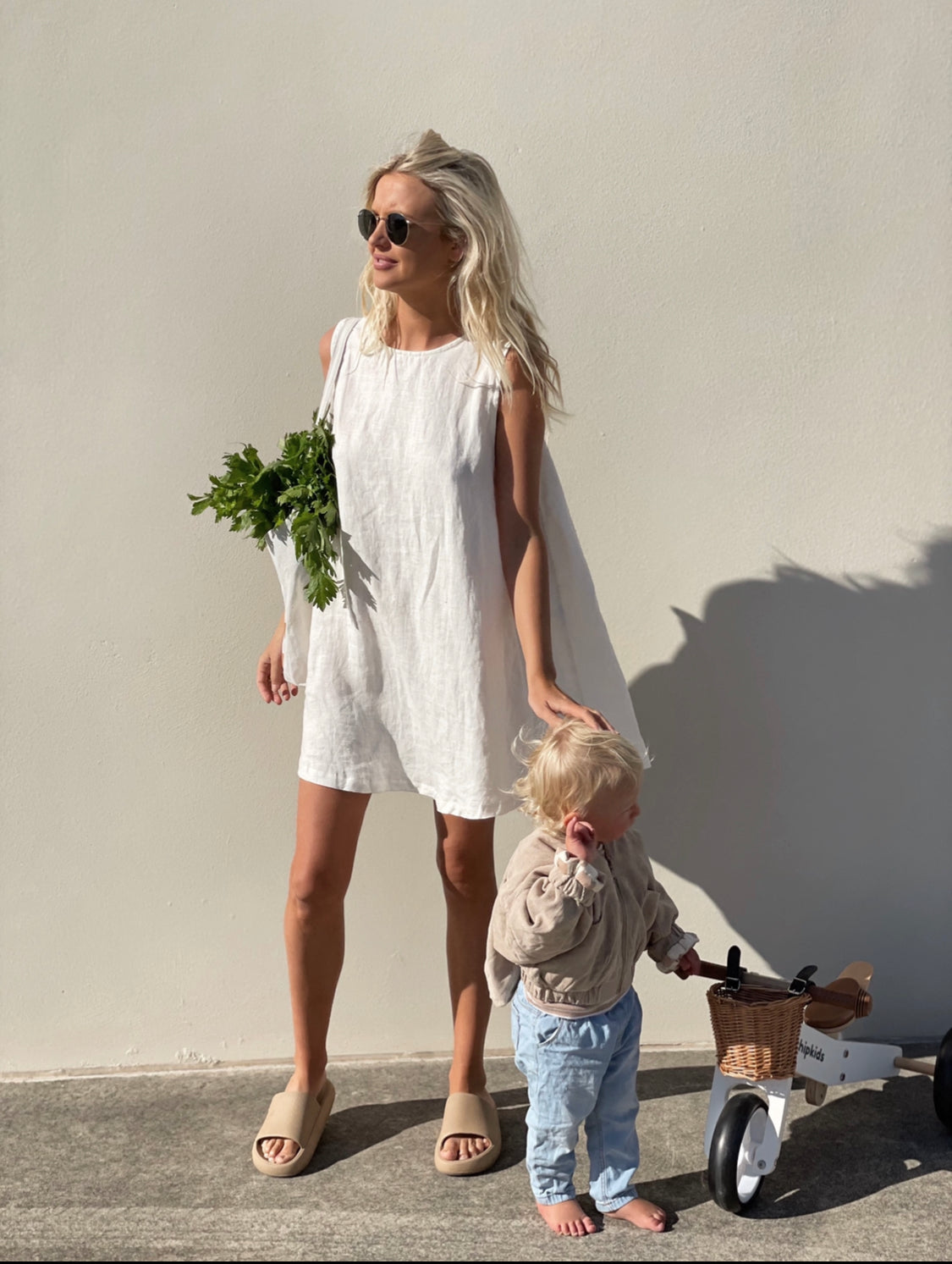 Classic Linen Shift Dress image 0