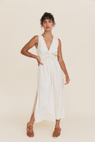 Harper Wrap Dress - Cream image 4