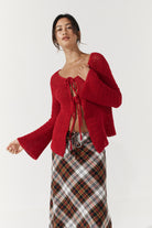 Etta Tie Knit - Scarlet image 4