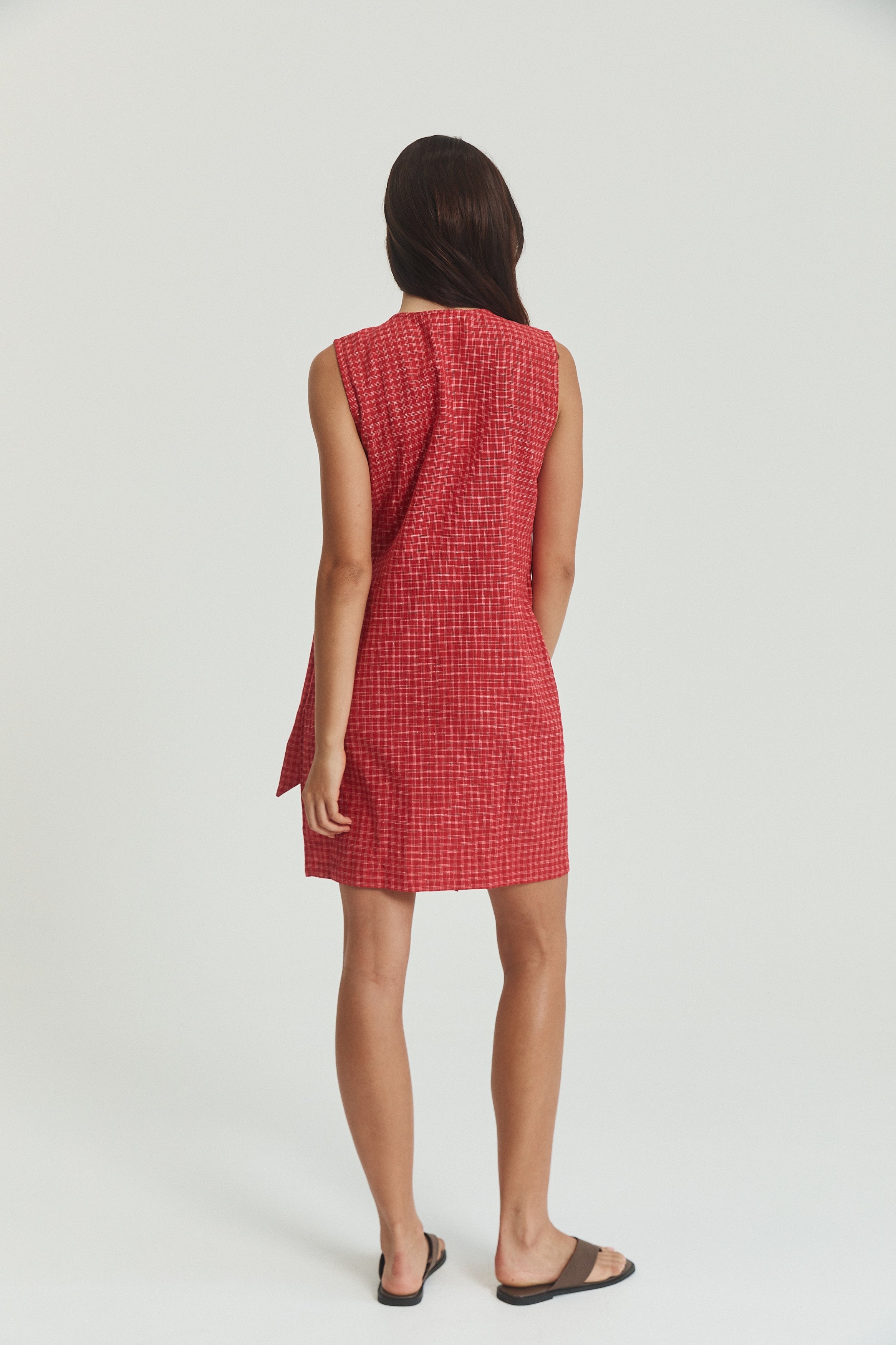 Quinn Wrap Dress - Hemp Linen image 12