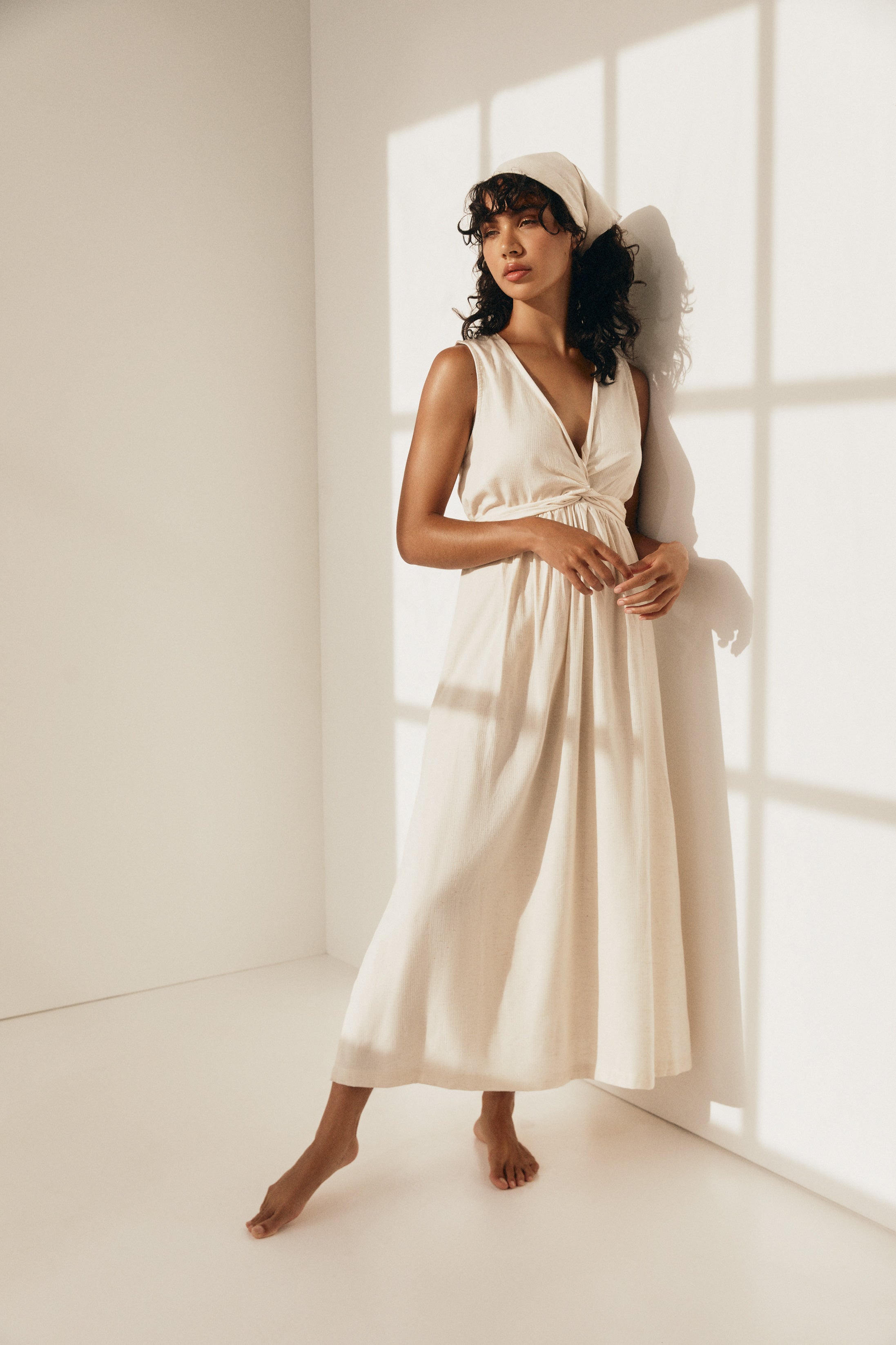 Harper Wrap Dress - Cream image 0