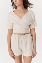 Etienne Wrap - Distressed Linen image 3