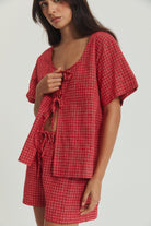 Robin Tie Top - Hemp Linen image 4