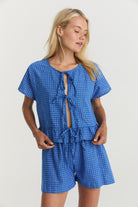 Tabea Tie Top - Cerulean Hemp image 3