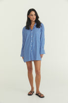 Byron Shirt Dress - Poplin Stripe image 4