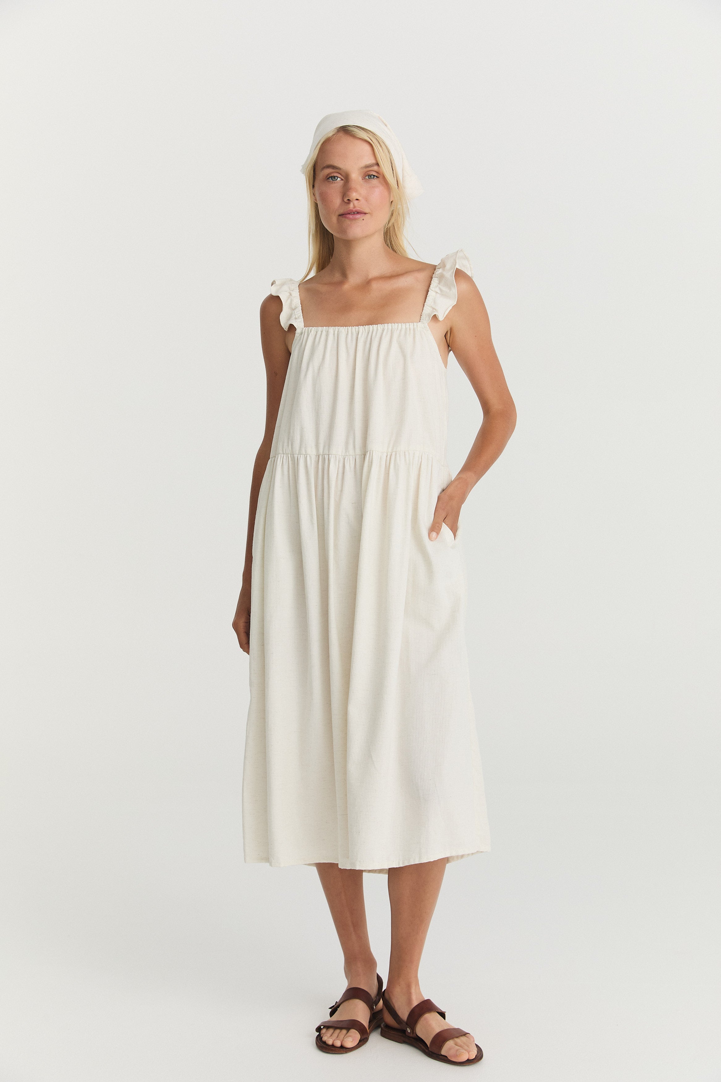 Cecile Midi - Cream image 4