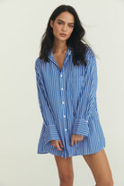Byron Shirt Dress - Poplin Stripe image 10