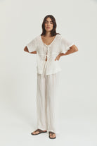 Robin Tie Top - Crinkle Linen image 8