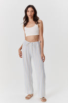 Robin Pants - Striped Crinkle Linen image 4