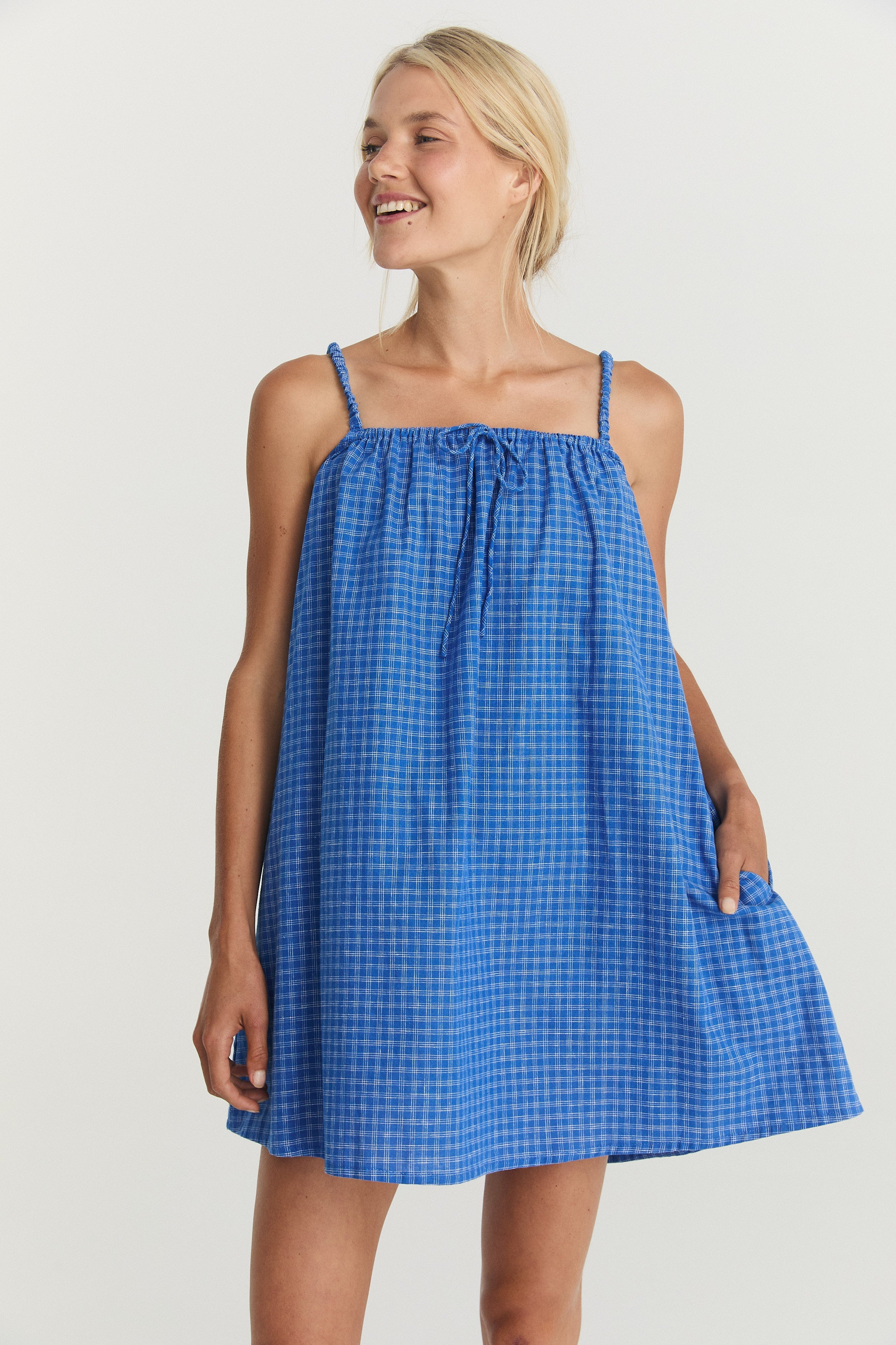 Nash Mini - Cerulean Hemp Linen image 7