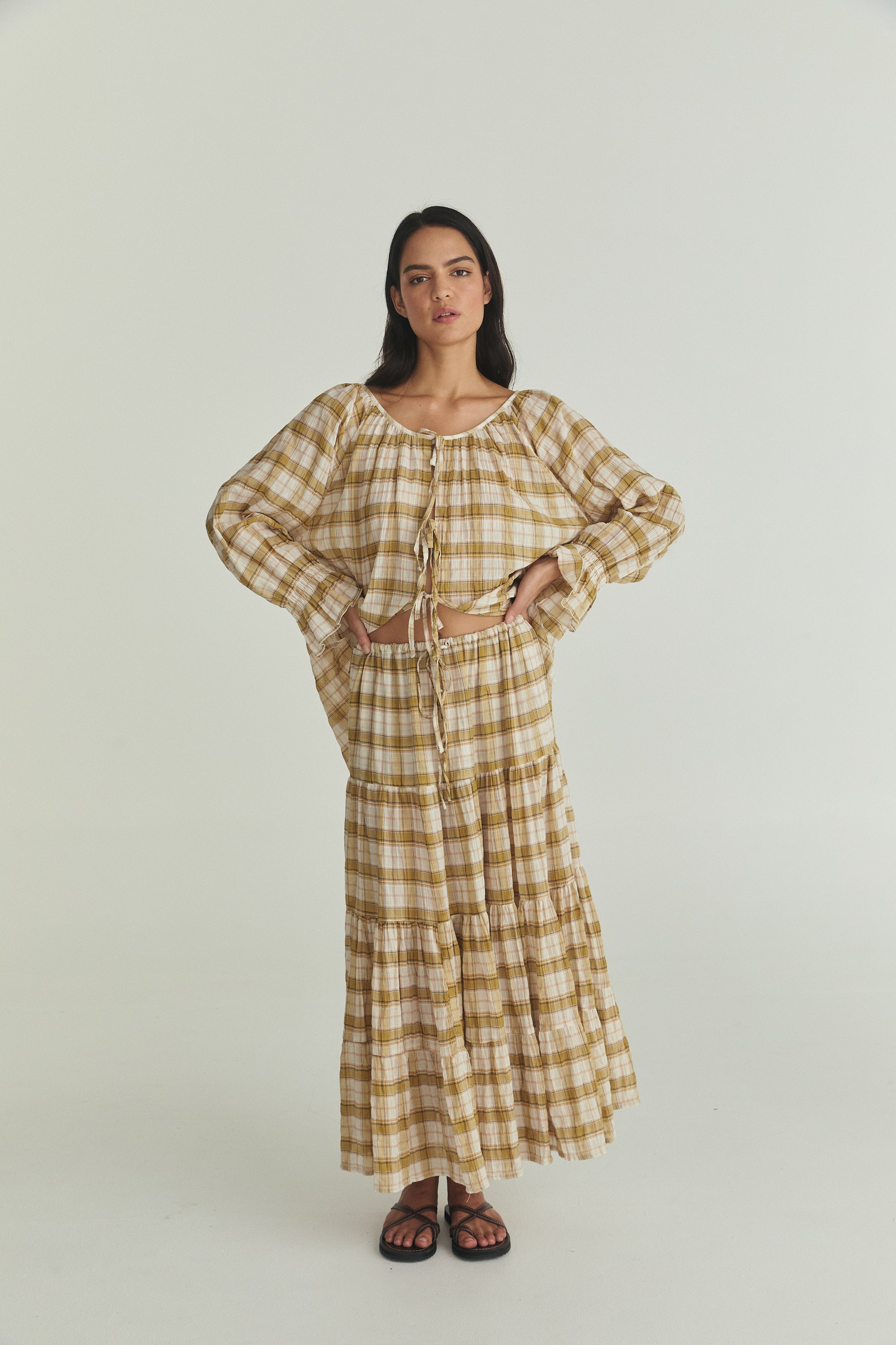 Bette Skirt - Plaid Cotton image 8