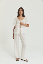 Robin Tie Top - Crinkle Linen image 9