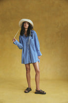 Byron Shirt Dress - Poplin Stripe image 0