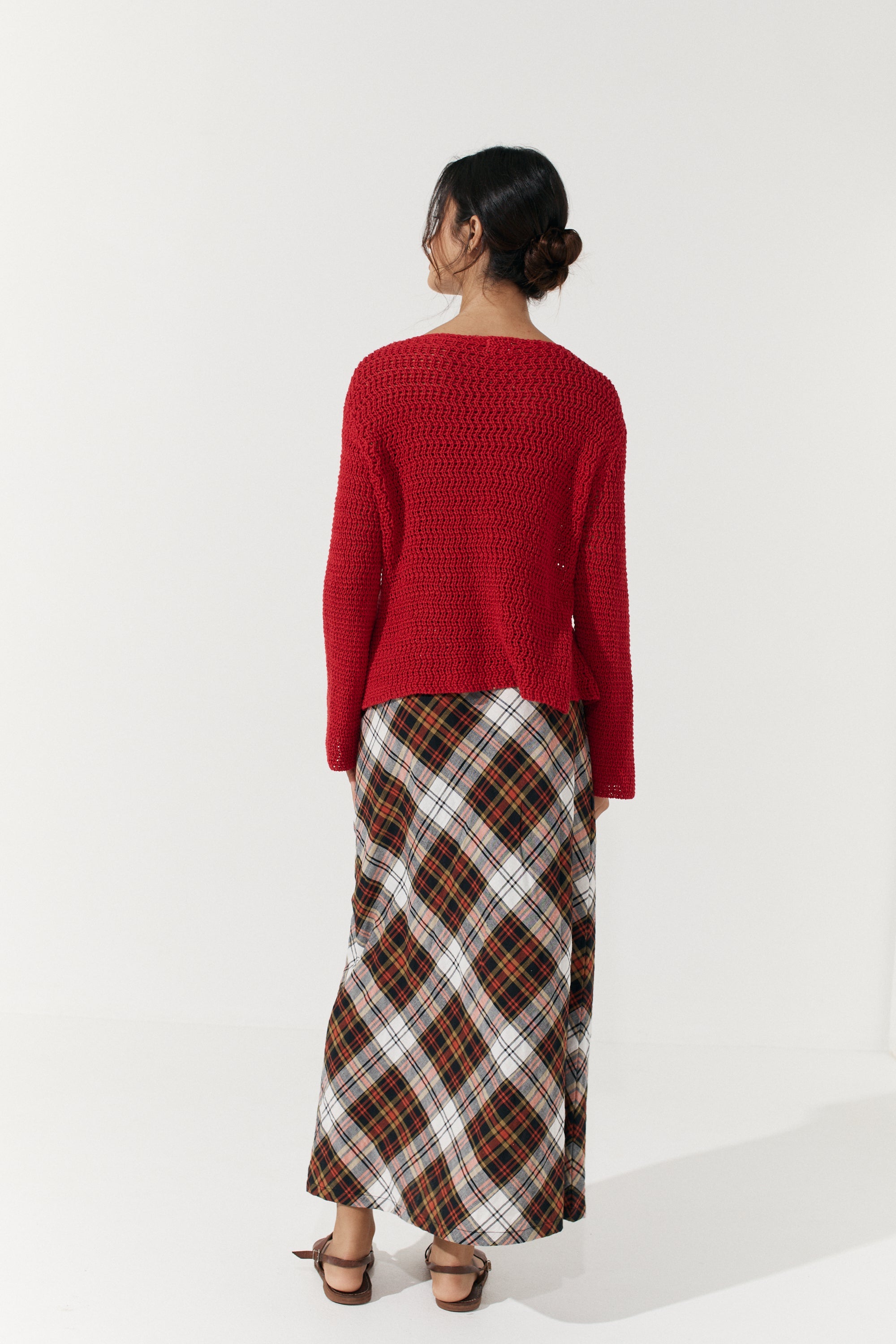 Etta Tie Knit - Scarlet image 6