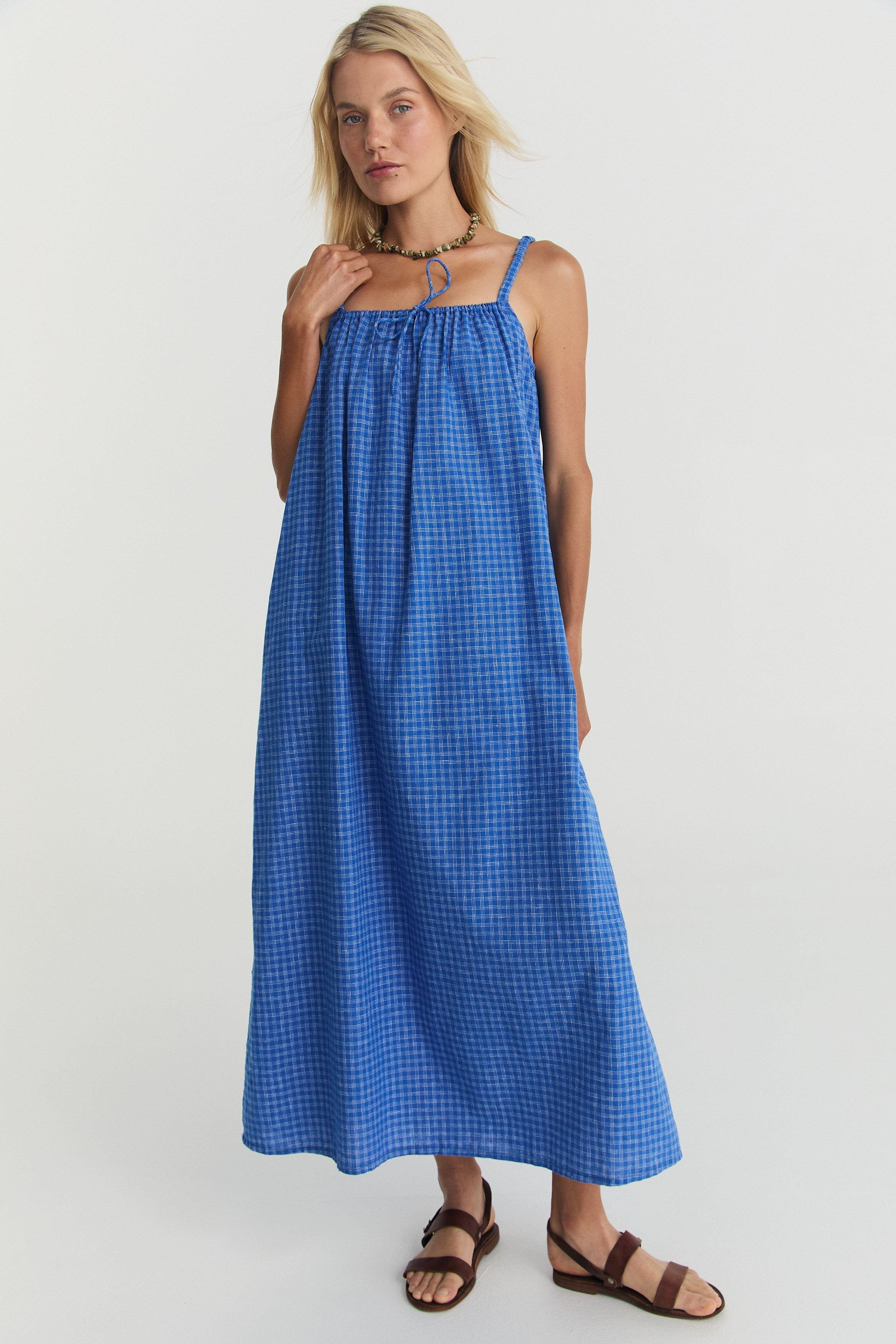 Nash Midi - Cerulean Hemp Linen image 10