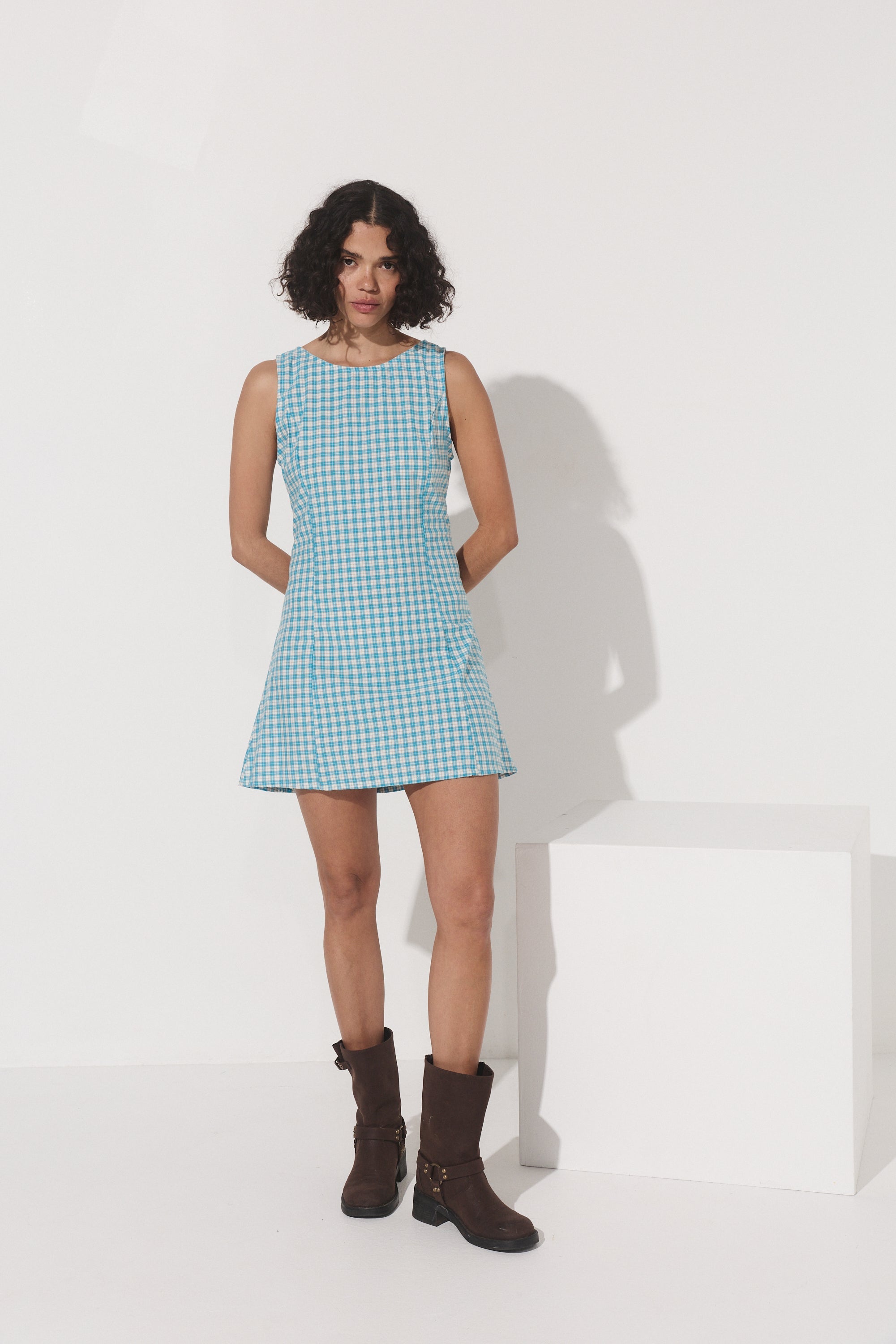 Lila Shift Dress - Capri Cotton image 3