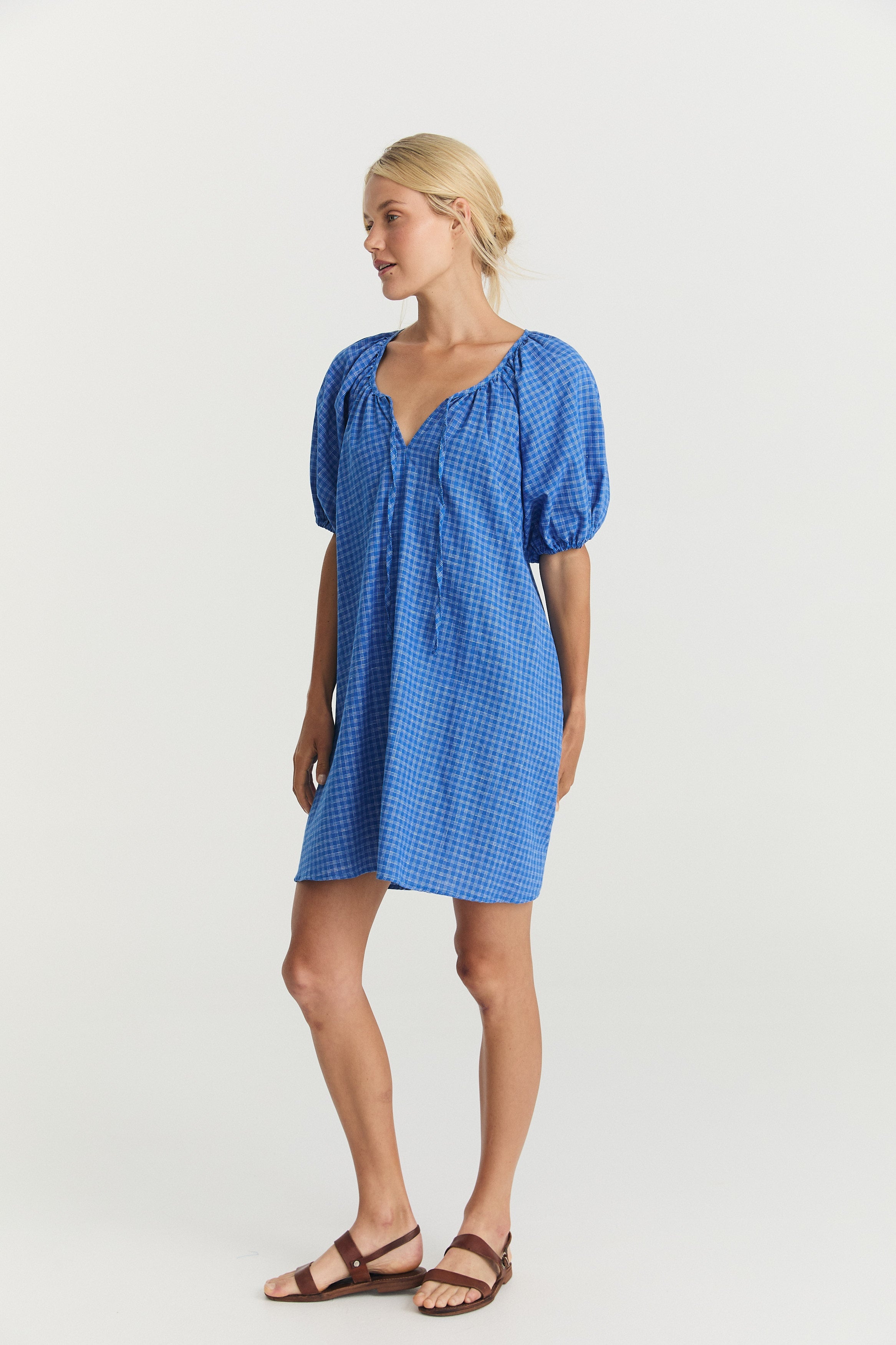 Dory Smock - Cerulean Hemp image 7
