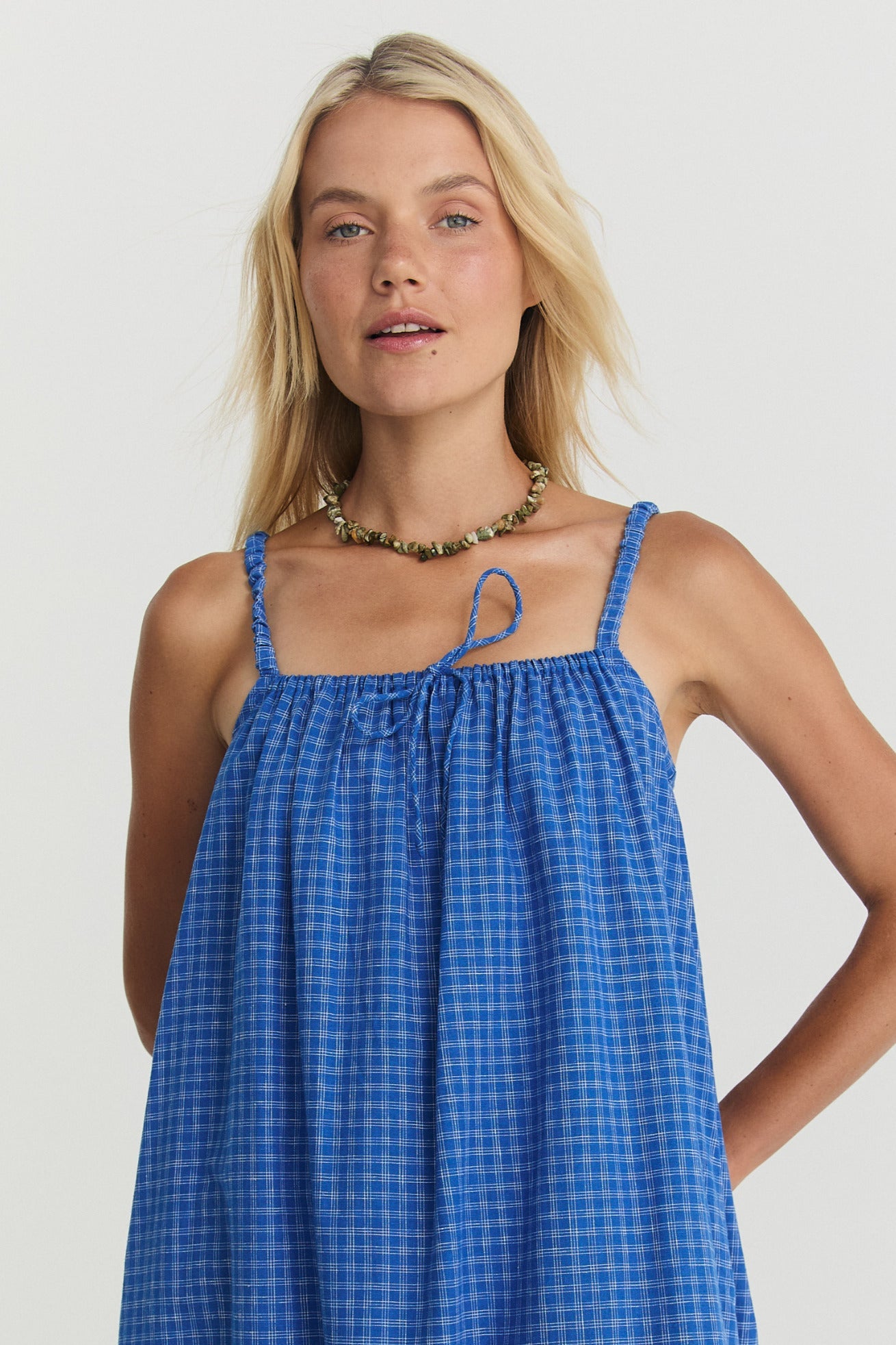 Nash Top - Cerulean Hemp Linen image 3