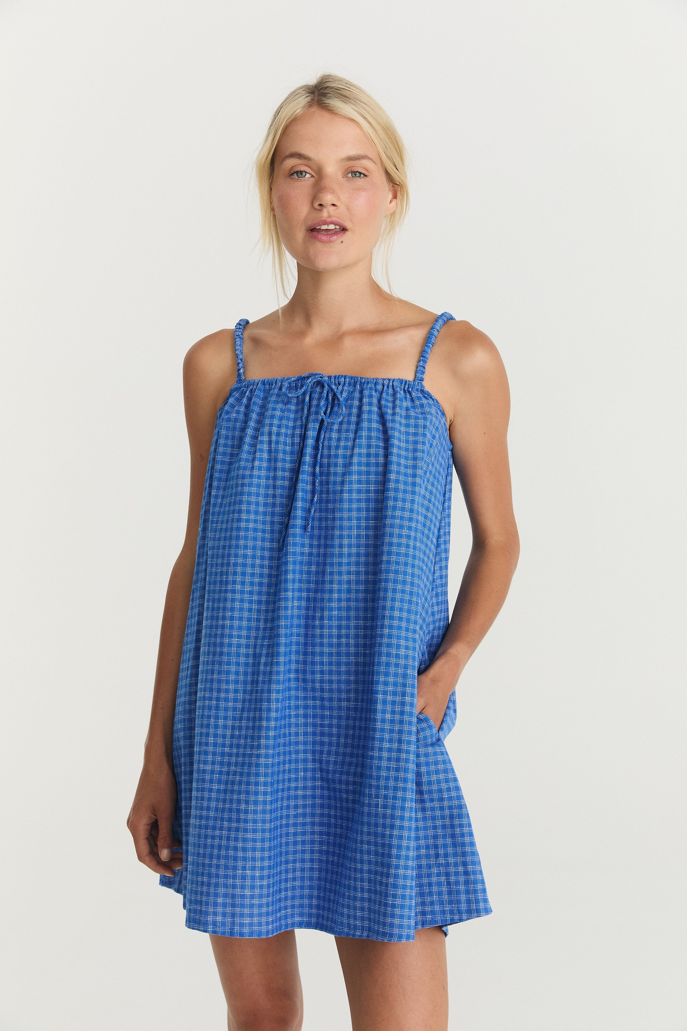 Nash Mini - Cerulean Hemp Linen image 1