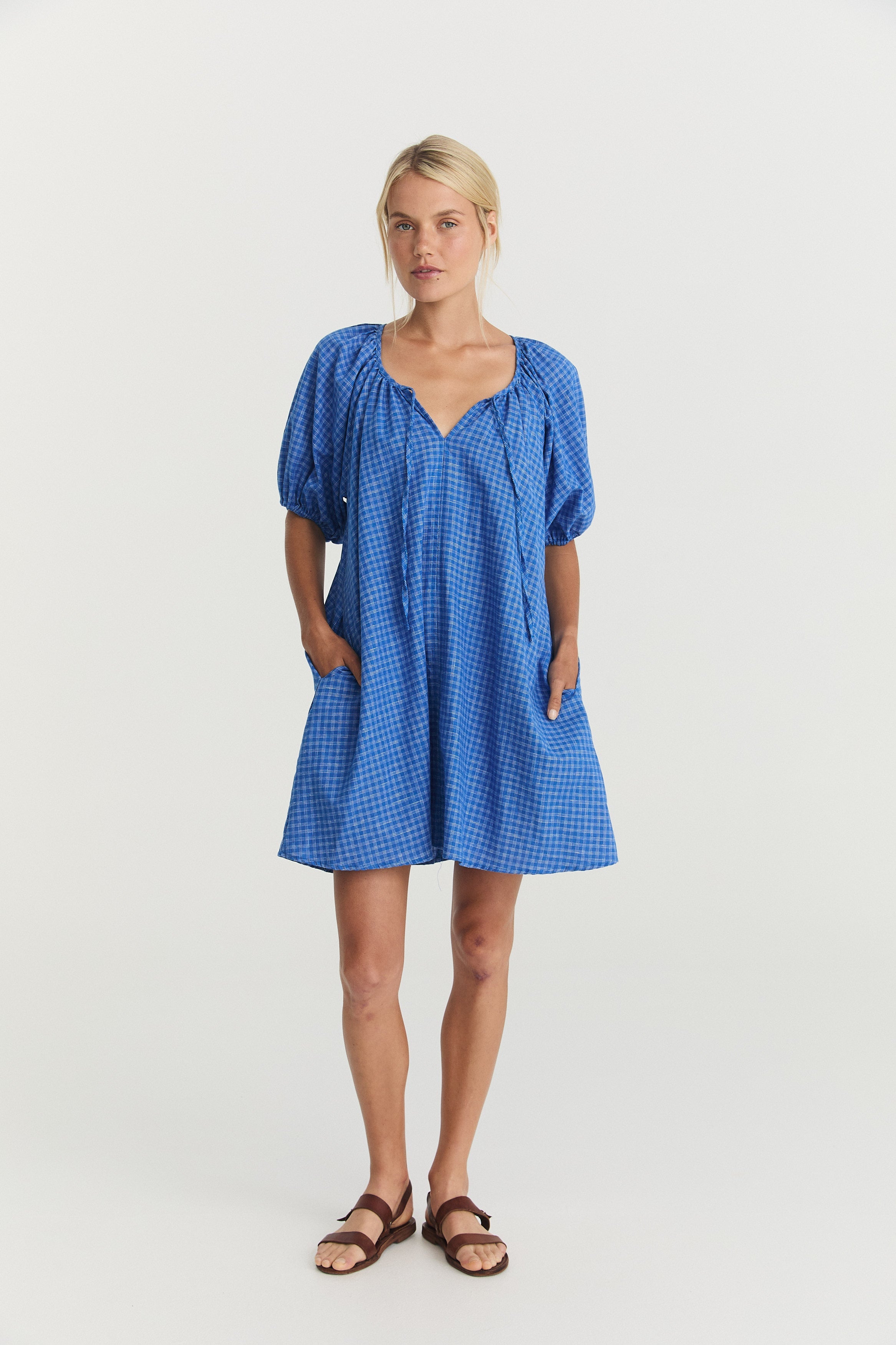Dory Smock - Cerulean Hemp image 3