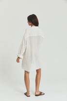 Josie Shirt Dress - Linen Crinkle image 14