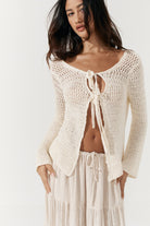Etta Tie Knit - Cream image 3