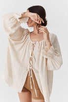 Bette Tie Top - Cotton image 1