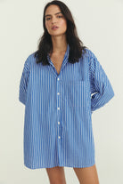 Byron Shirt Dress - Poplin Stripe image 9