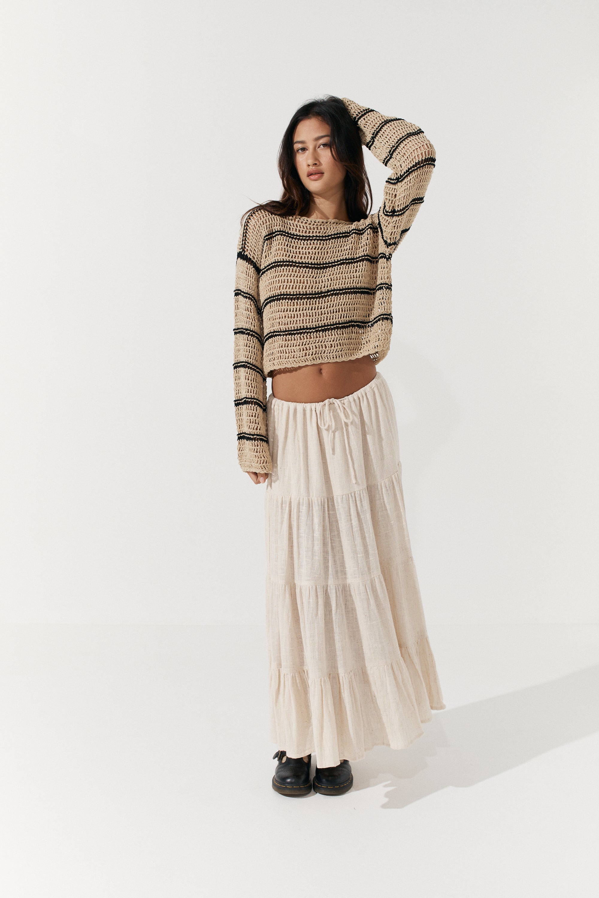 Fifi Crochet Crop - Fawn image 3