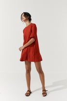 Noa Shift Dress - Scarlet image 8